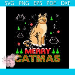 merry catmas christmas svg, christmas svg, merry catmas svg