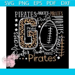 go pirates svg, sport svg, school spirit svg,football svg, love pirates svg, heart svg