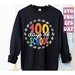 happy 100 days of school svg, 100th day svg, happy 100th day of school svg, teacher school svg, 100 days teacher shirt s