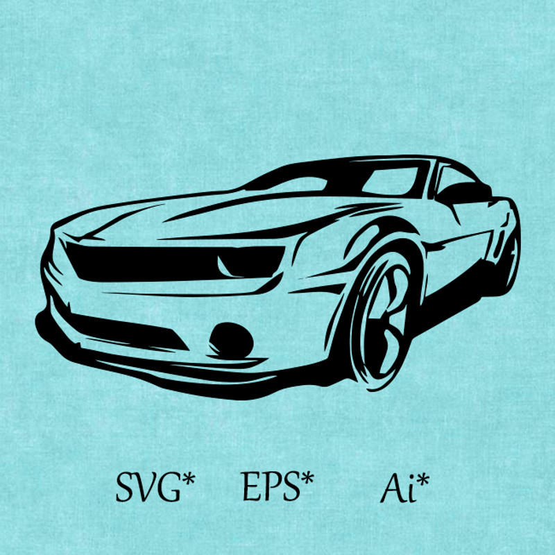 Sports 小ar SVG Sports Car Racing Kids Room Boy's Room聽SUV Garage Digital SVG EPS AI