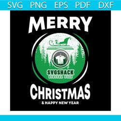 merry christmas and happy new year snowball svg, christmas svg