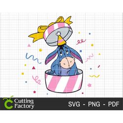 happy birthday svg, my birthday svg, birthday family svg, birthday shirt, birthday gift box svg, donkey gift box svg, bi