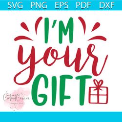 i'm your gift christmas svg, christmas svg, christmas gift svg, presents svg