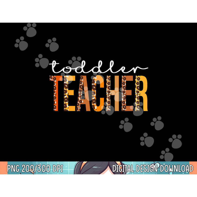Toddler Teacher leopard Squad Cute Fall Autumn Thanksgiving png, sublimation.jpg