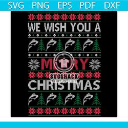 we wish you a merry christmas svg, christmas svg, shark svg