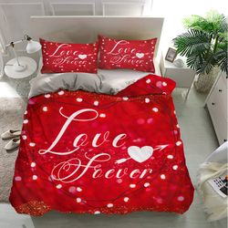 love forever bedding sets, love forever bedding, bedroom decor, decorations for home bedding sets, bedding trending