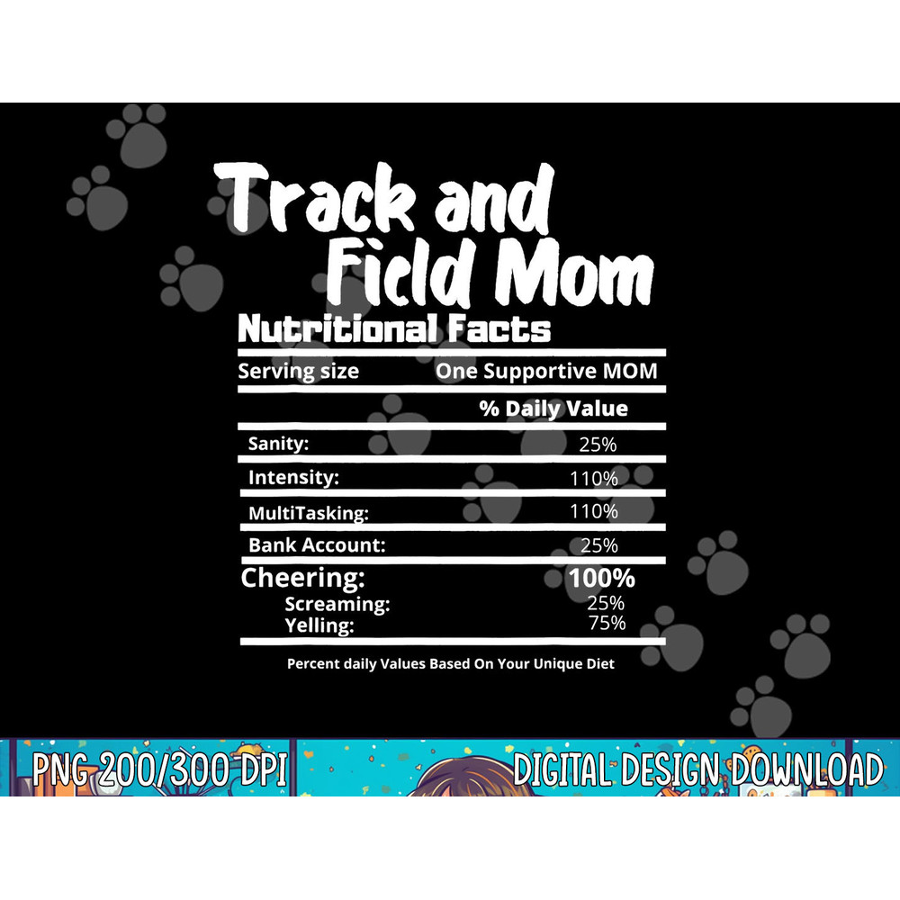 Track and Field Mom Nutrition Fact Label - Thanksgiving png, sublimation copy.jpg
