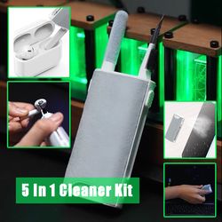 5 in 1 screen cleaner kit camera phone tablet laptop screen cleaning tools earphone cleaning brush pen for office