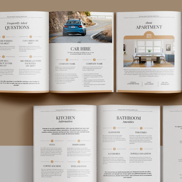 Airbnb welcome book template Canva, Airbnb guide, Beach house guest book, Luxury vacation rental, airbnb host bundle (4).jpg