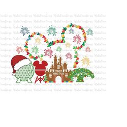 christmas park svg png, christmas light svg, gingerbread, xmas, candy cane, holiday season, svg, png files for cricut su