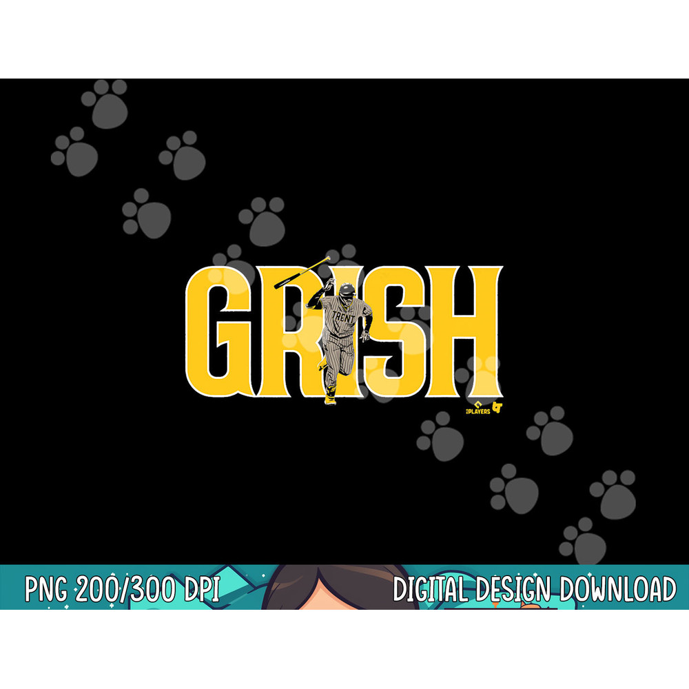 Trent Grisham - GRISH - San Diego Baseball png, sublimation.jpg