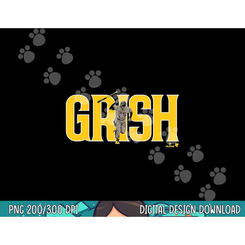 Trent Grisham - GRISH - San Diego Baseball png, sublimation.jpg