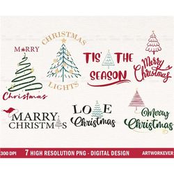 christmas sublimation png bundle, christmas png bundle, merry christmas png, christmas png, retro christmas png, instan