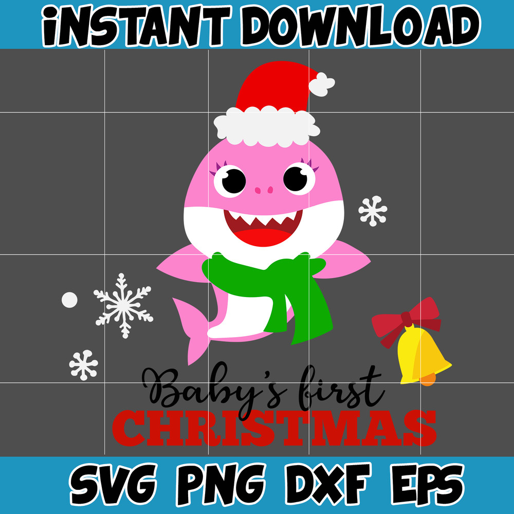 Christmas Shark Svg, Baby Shark Svg, Dodo Shark Svg, Daddy Shark Svg, Christmas Svg, Instant Download (30).jpg