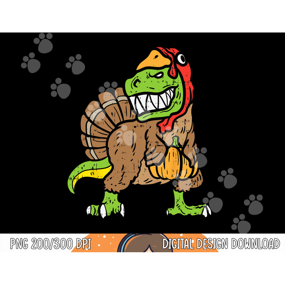 Trex Dinosaur Turkey Funny Toddler Kids Thanksgiving Boys png, sublimation copy.jpg