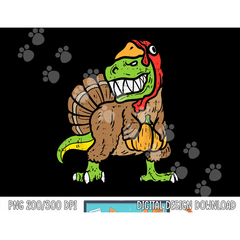 Trex Dinosaur Turkey Funny Toddler Kids Thanksgiving Boys png, sublimation copy.jpg