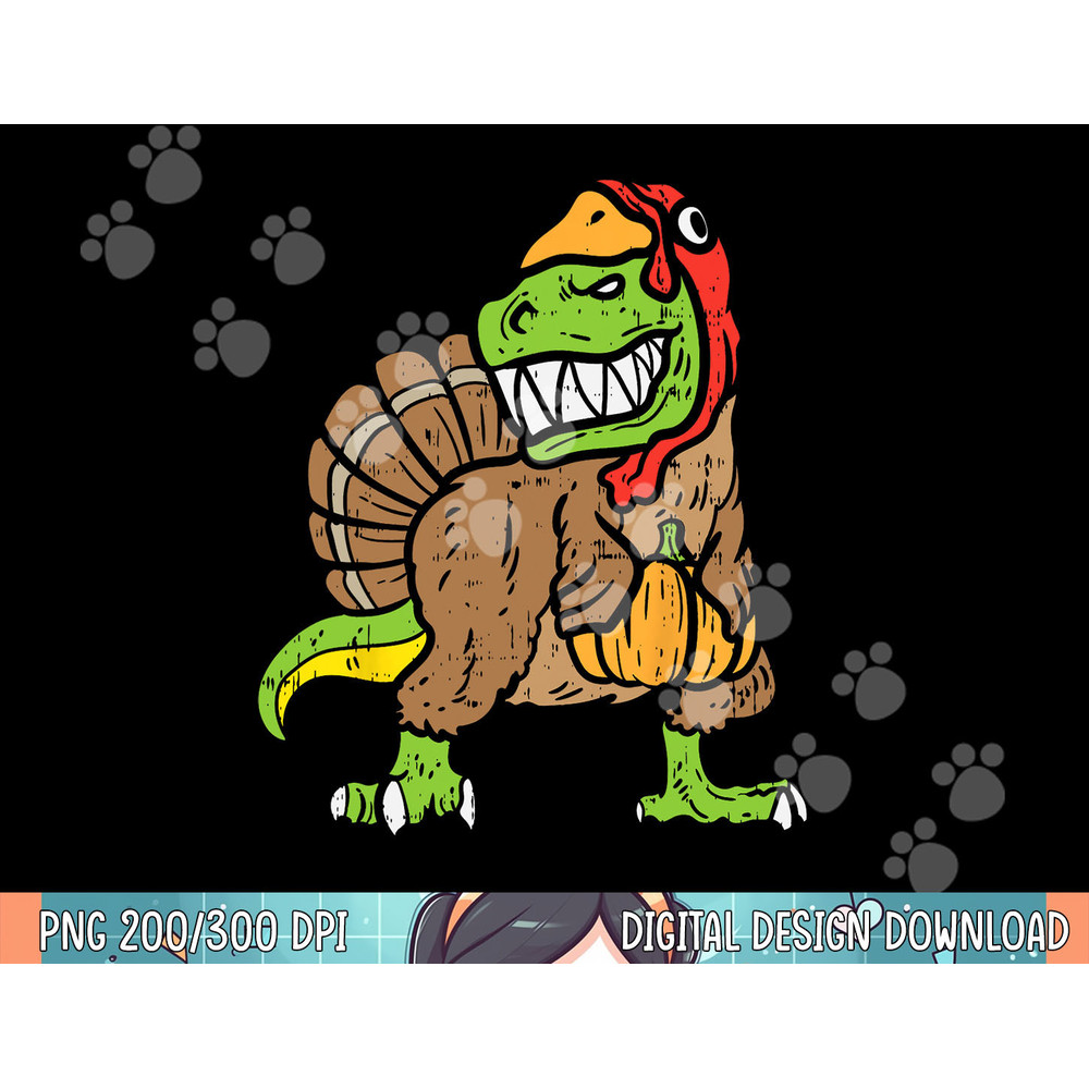 Trex Dinosaur Turkey Funny Toddler Kids Thanksgiving Boys png, sublimation.jpg
