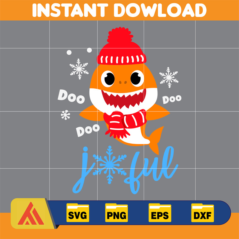Christmas Shark Svg, Baby Shark Svg, Dodo Shark Svg, Daddy Shark Svg, Christmas Svg, Instant Download (45).jpg