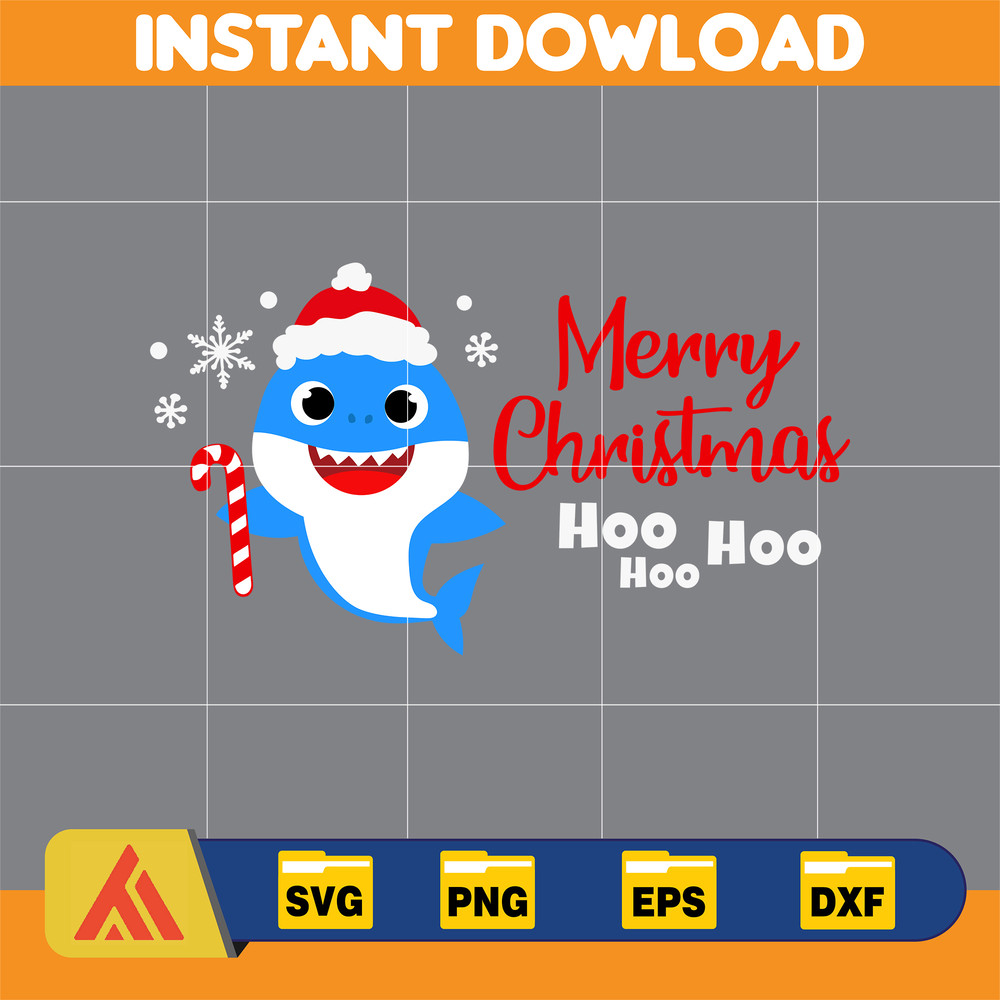 Christmas Shark Svg, Baby Shark Svg, Dodo Shark Svg, Daddy Shark Svg, Christmas Svg, Instant Download (54).jpg
