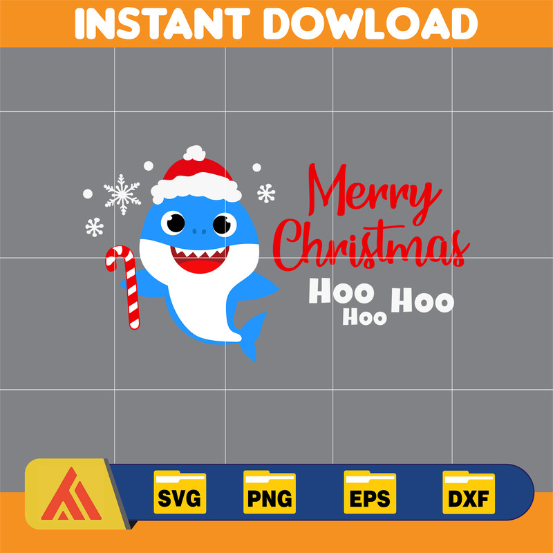 Christmas Shark Svg, Baby Shark Svg, Dodo Shark Svg, Daddy Shark Svg, Christmas Svg, Instant Download (54).jpg