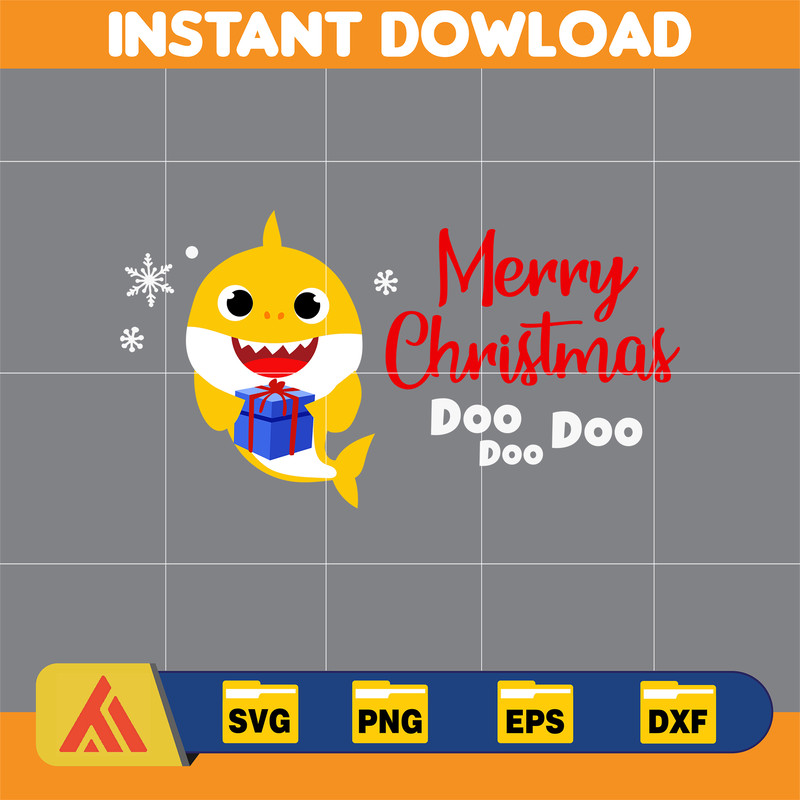 Christmas Shark Svg, Baby Shark Svg, Dodo Shark Svg, Daddy Shark Svg, Christmas Svg, Instant Download (56).jpg