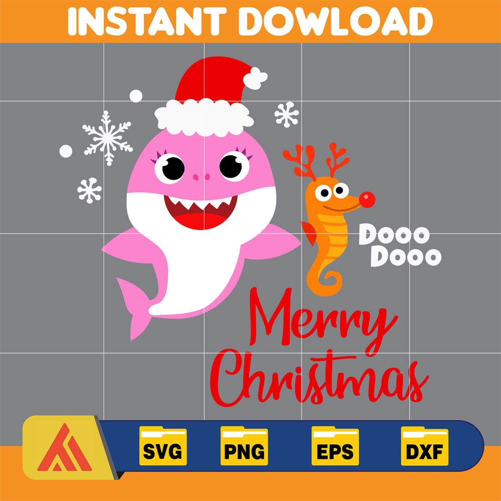 Christmas Shark Svg, Baby Shark Svg, Dodo Shark Svg, Daddy Shark Svg, Christmas Svg, Instant Download (58).jpg