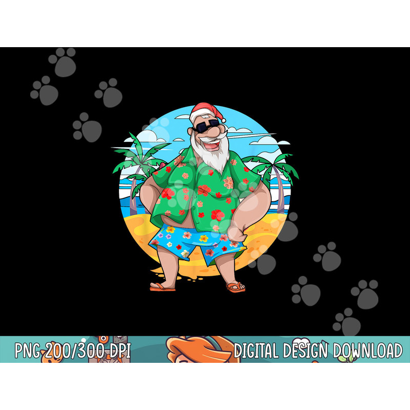Tropical Summer Santa Claus Palm Trees Christmas In July png, sublimation.jpg