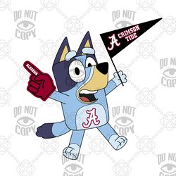 Game Day Football Bluey clipart png Alabama Bama Biggest Fan