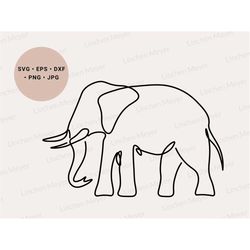 elephant svg, elephant png, safari animal svg, elephant line art, elephant shirt svg, nature animal lover svg, elephant