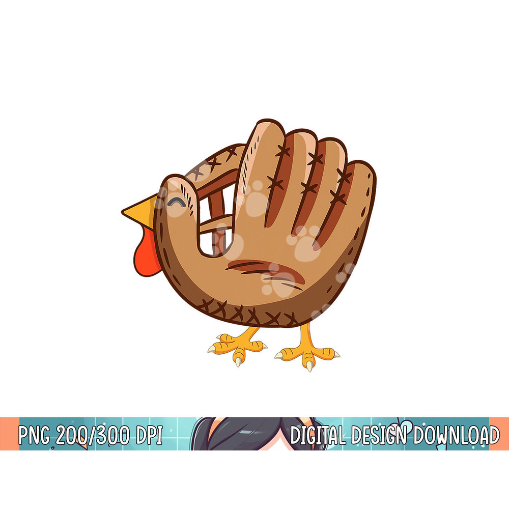 Turkey Baseball Glove Vintage Cute Thanksgiving Day Boys Mom png, sublimation.jpg