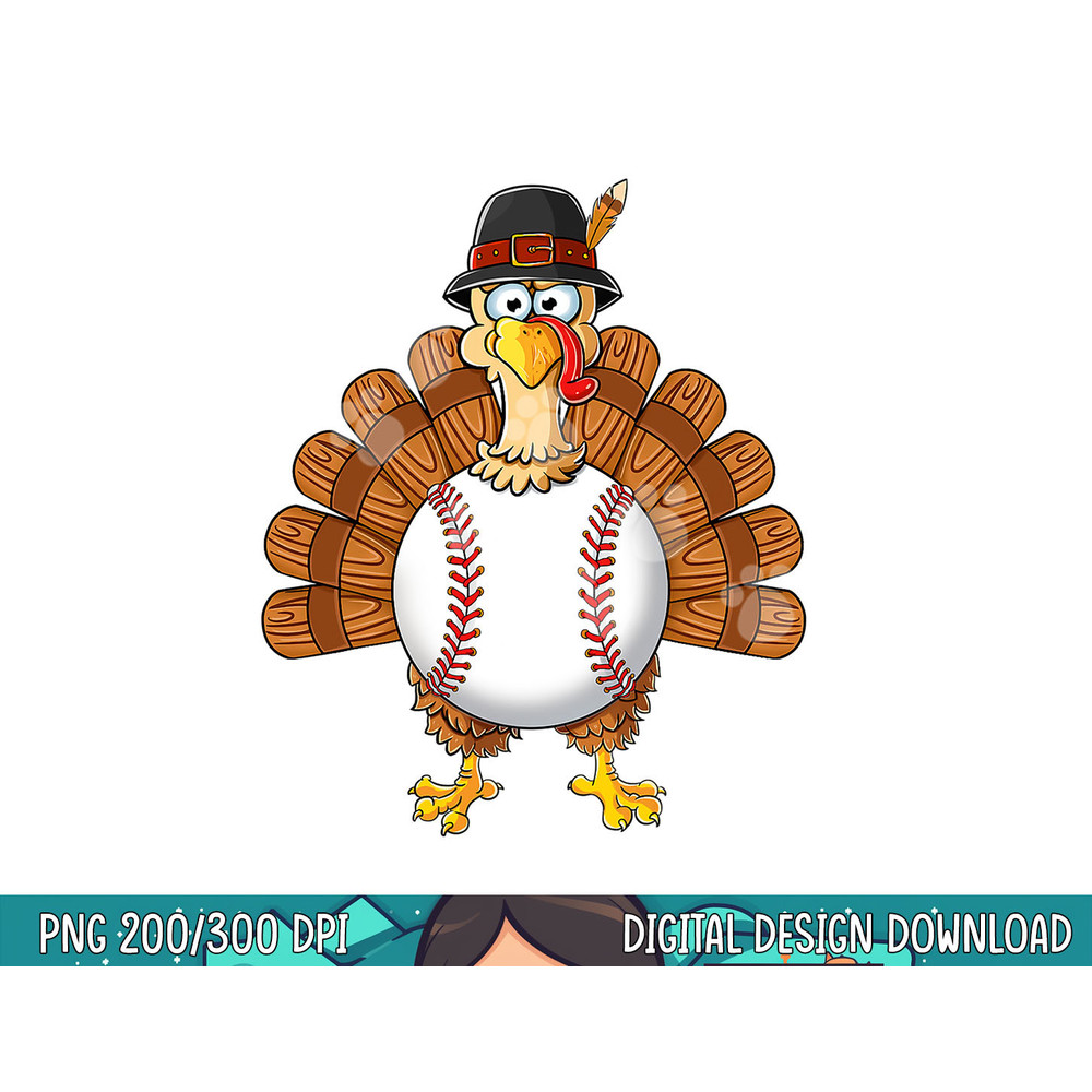 Turkey Baseball Thanksgiving Thankful Kids Boys Men Gift png, sublimation copy.jpg