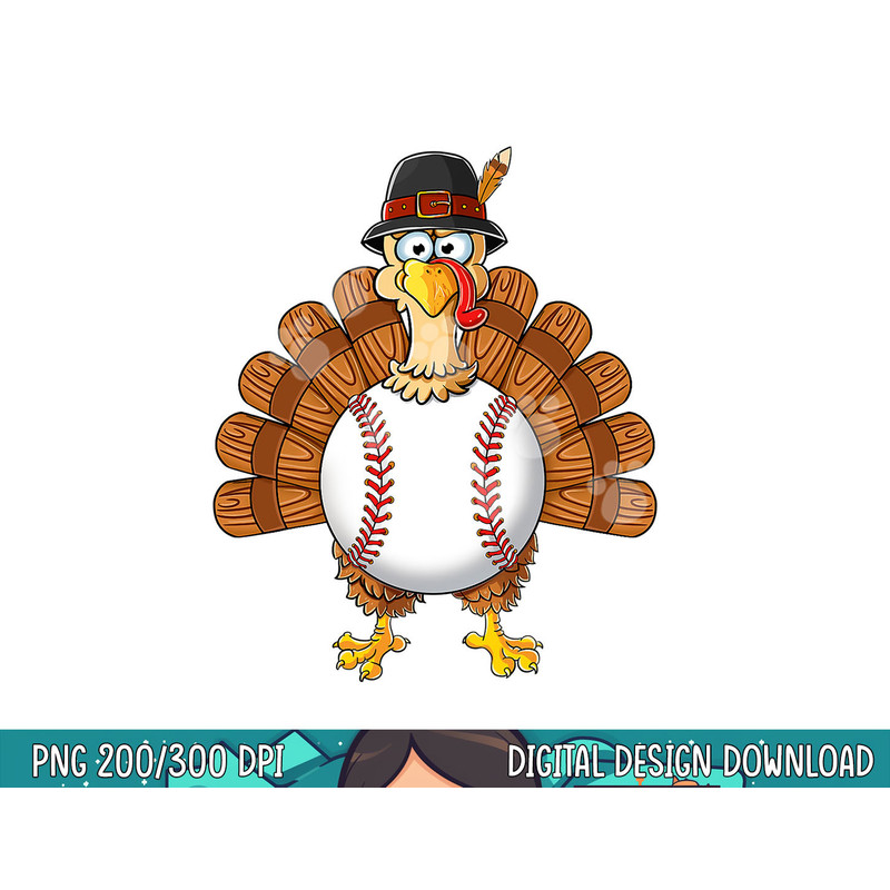 Turkey Baseball Thanksgiving Thankful Kids Boys Men Gift png, sublimation copy.jpg