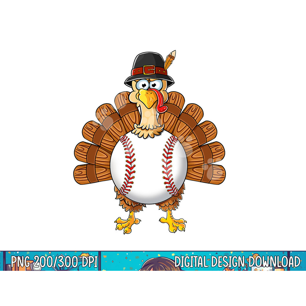 Turkey Baseball Thanksgiving Thankful Kids Boys Men Gift png, sublimation copy.jpg