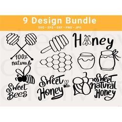 bee svg handlettered bundle, honey bee svg,honeycomb svg, bee png, bee logo, queen bee svg, honey svg, bee quotes svg, b