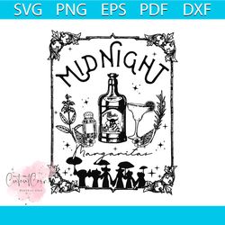 halloween witches midnight margaritas svg cutting file