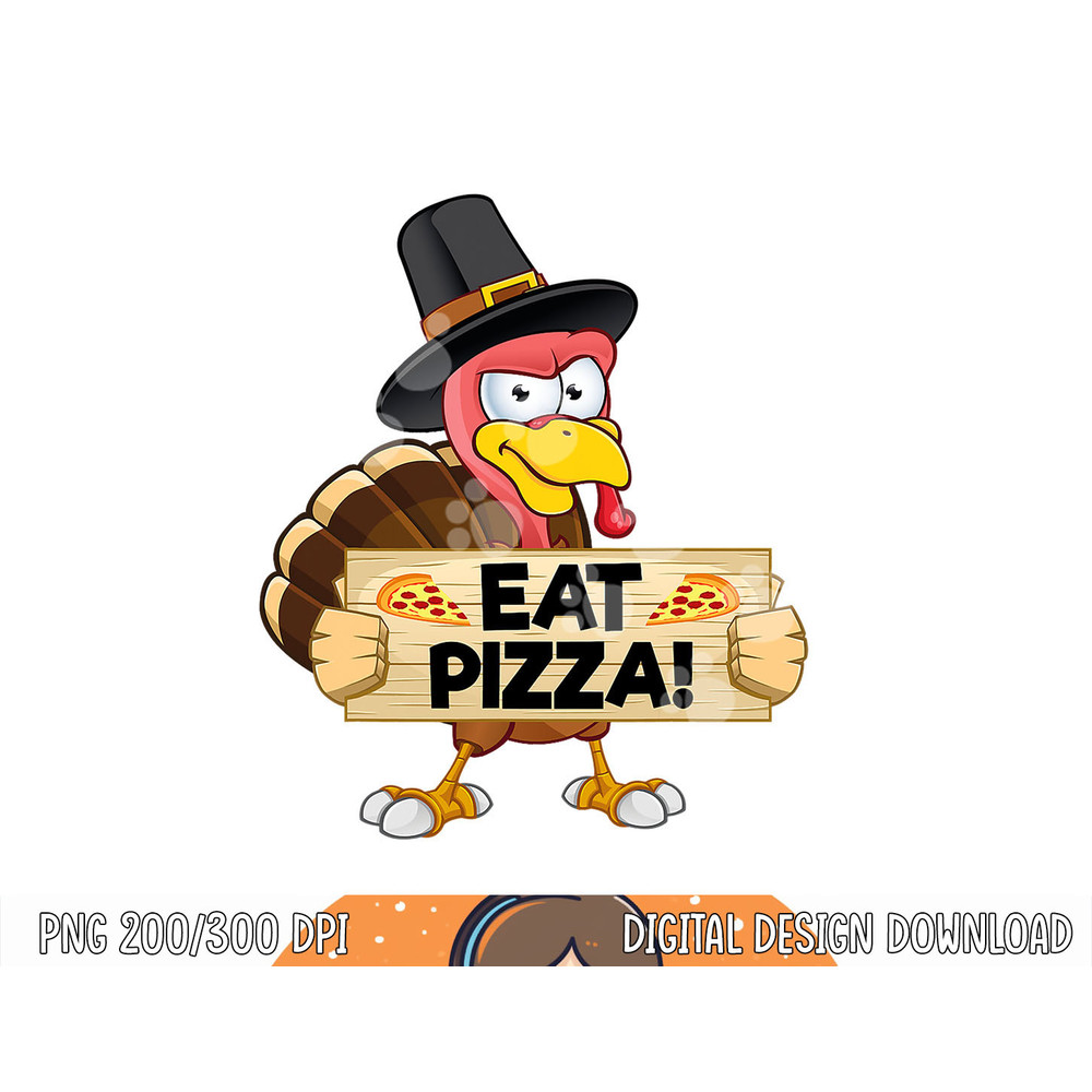 Turkey Eat Pizza Shirt Kids Adult Vegan Funny Thanksgiving png, sublimation copy.jpg