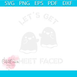 lets get sheet faced svg halloween ghosts svg digital file