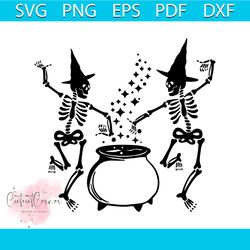 fall dancing skeleton halloween pumpkin svg cutting file