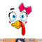 Turkey Face Girl Thanksgiving Costume Kids Toddler Girls png, sublimation copy.jpg