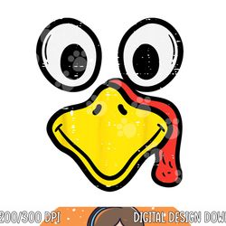 turkey face happy thanksgiving men women boys girls kids png, sublimation copy