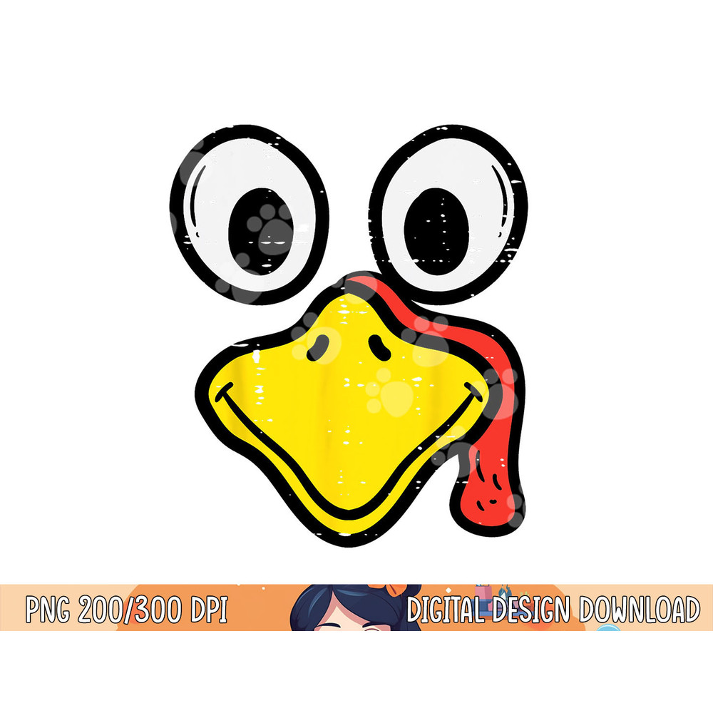 Turkey Face Happy Thanksgiving Men Women Boys Girls Kids png, sublimation copy.jpg