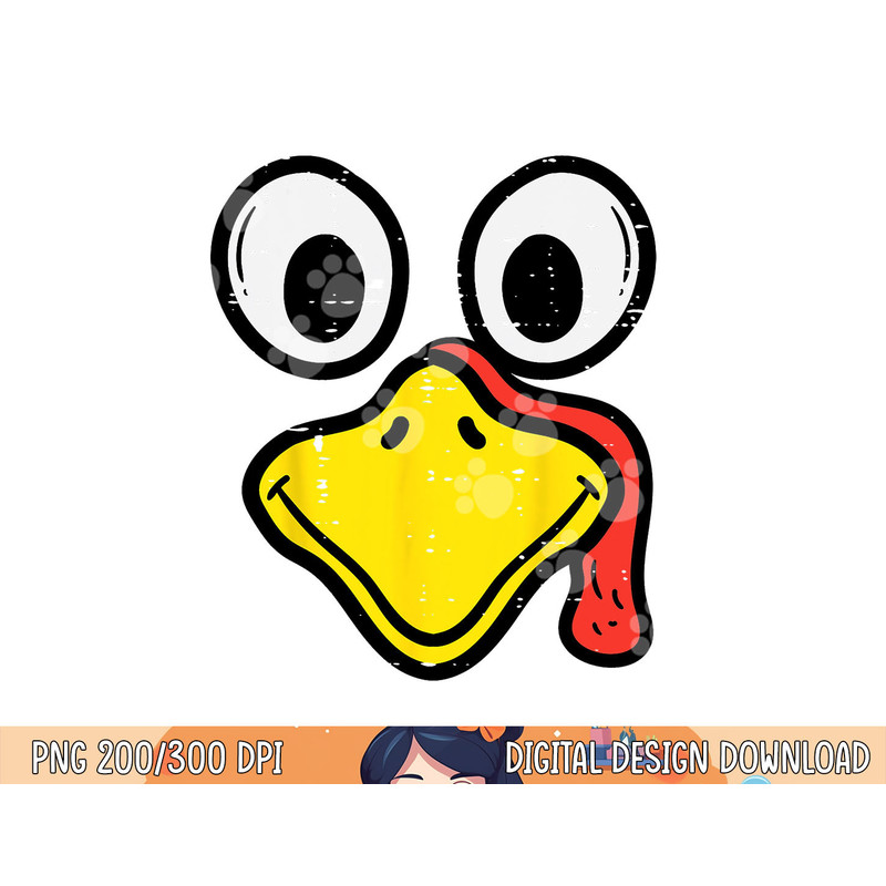 Turkey Face Happy Thanksgiving Men Women Boys Girls Kids png, sublimation copy.jpg