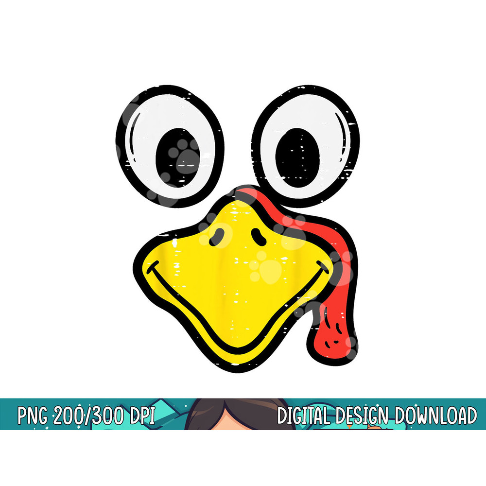 Turkey Face Happy Thanksgiving Men Women Boys Girls Kids png, sublimation copy.jpg