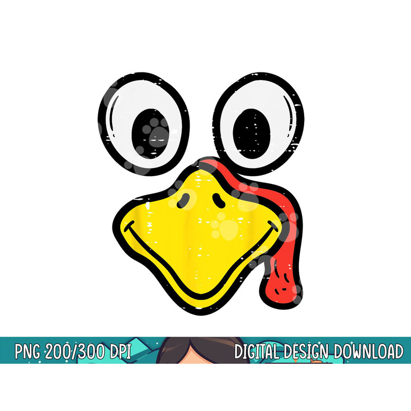 Turkey Face Happy Thanksgiving Men Women Boys Girls Kids png, sublimation copy.jpg