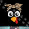 Turkey Face Leopard Headband Womens Thanksgiving Pilgrim png, sublimation.jpg