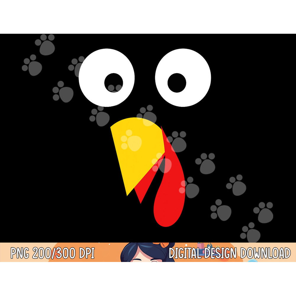 Turkey Face Shirt Thanksgiving Kids Adult Halloween Costume png, sublimation copy.jpg