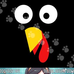 turkey face shirt thanksgiving kids adult halloween costume png, sublimation copy