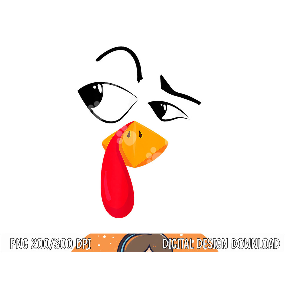 Turkey Face Tees Kids Adult Funny Halloween Thanksgiving png, sublimation copy.jpg