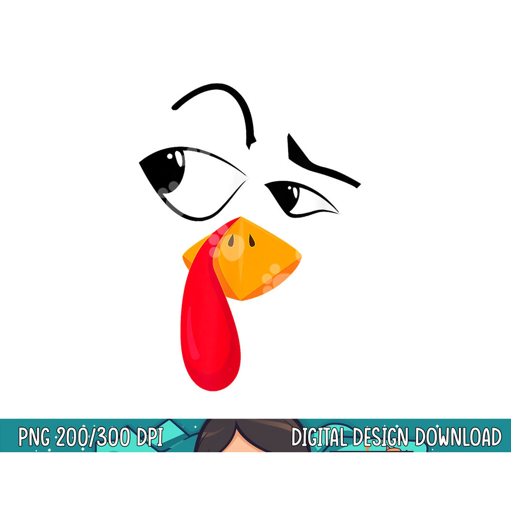 Turkey Face Tees Kids Adult Funny Halloween Thanksgiving png, sublimation copy.jpg