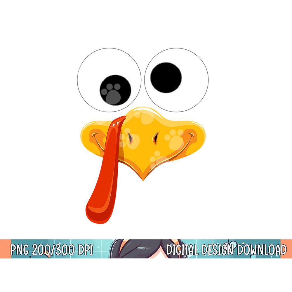 Turkey Face Thanksgiving Costume Family Outfits Matching Fun png, sublimation.jpg